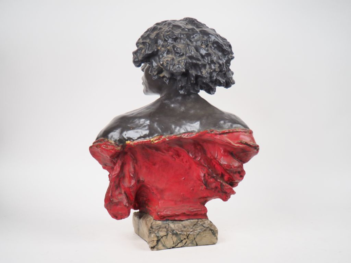 Ecole française 1900 d'après Carpeaux. "Allégorie de l'Afrique". Sculp