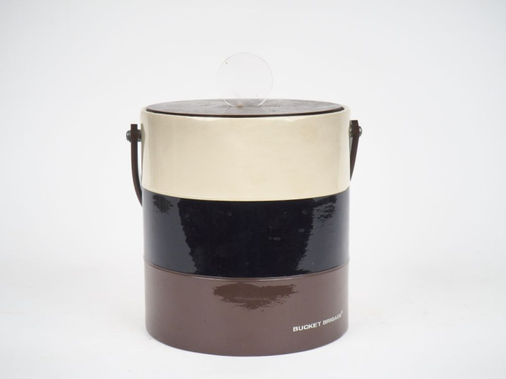 Seau à glace 1970 en composition tricolore.