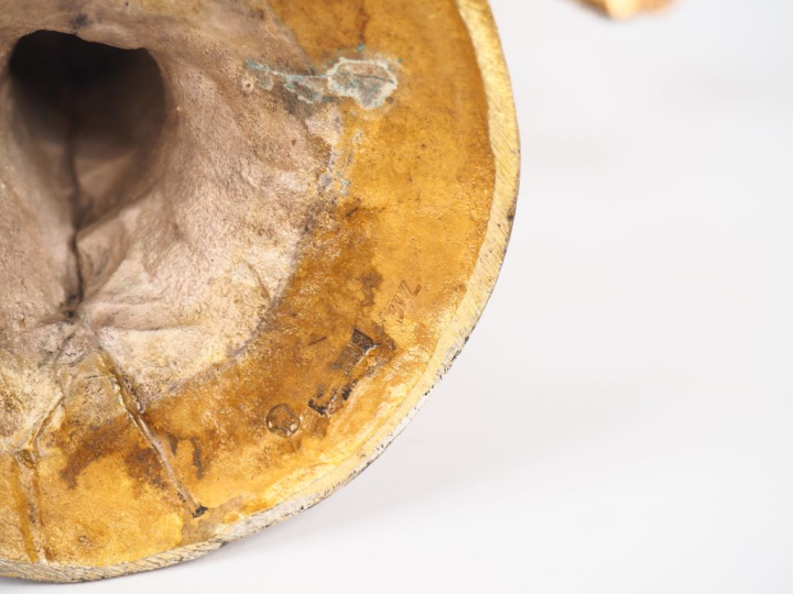 Paire de bougeoirs doubles en argent et vermeil mexicain, titré 925 mm