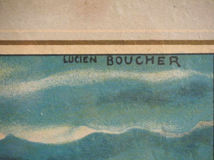 Planisphère pour les vols d'Air France d'après Lucien BOUCHER.