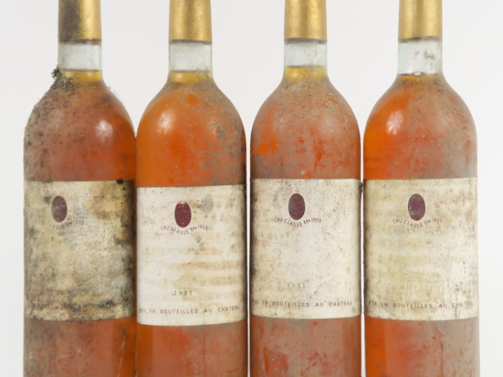 4 BOUTEILLES SAUTERNES - 1981 - EA