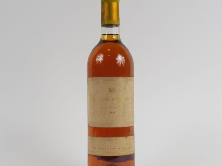 1 BOUTEILLE CHÂTEAU D'YQUEM 1er CCS SAUTERNES - 1990 - BG/EF