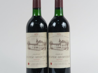 Vente aux enchères 2 BOUTEILLES CHÂTEAU RESPIDE MEDEVILLE GRAVES - 1989