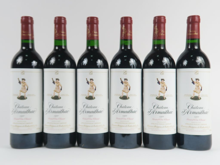 6 BOUTEILLES CHÂTEAU D'ARMAILHAC GCC PAUILLAC - 1994 - CBO
