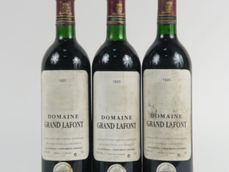 Vente aux enchères 3 BOUTEILLES DOMAINE GRAND LAFONT HAUT MEDOC - 1995