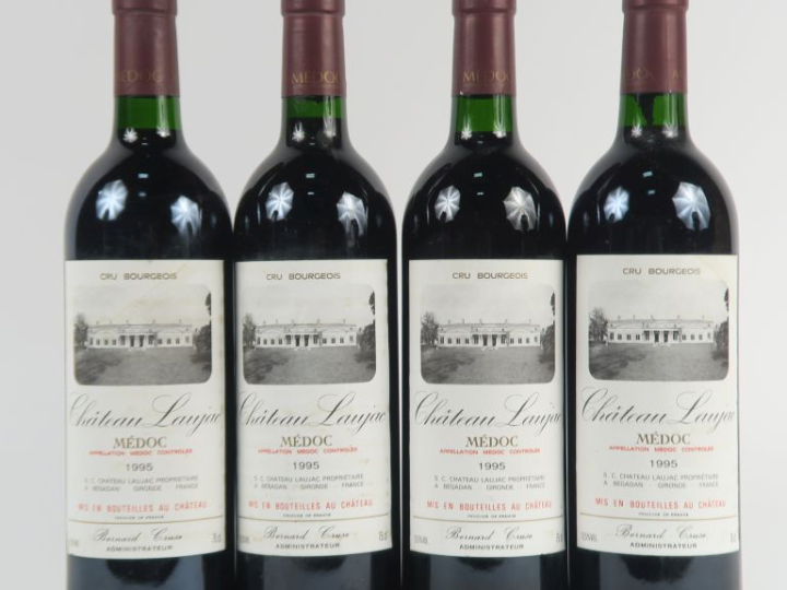 4 BOUTEILLES CHÂTEAU LAUJAC CB MEDOC - 1995
