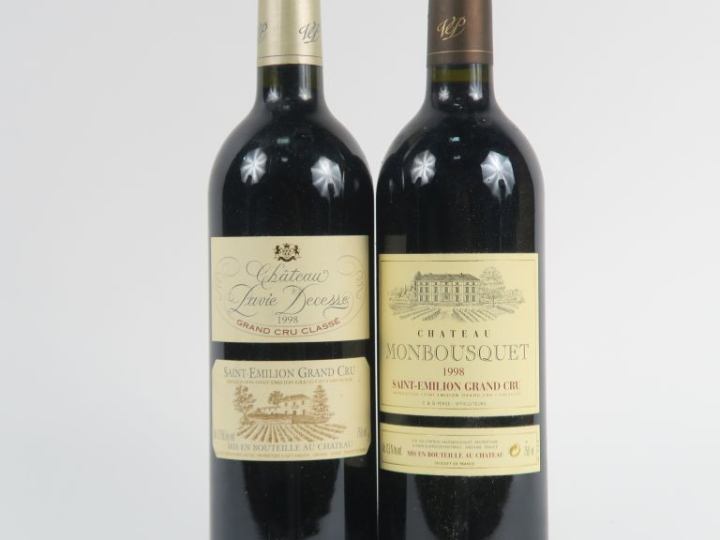 2 BOUTEILLES ST EMILION 1998 : 1 CHÂTEAU PAVIE DECESSE GCC - 1 CHÂTEAU