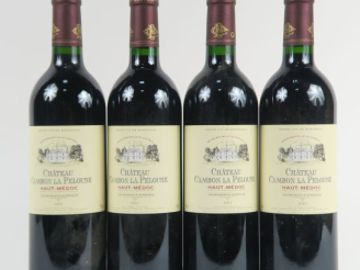 Vente aux enchères 4 BOUTEILLES CHÂTEAU CAMBON LA PELOUSE CB HAUT MEDOC - 2003
