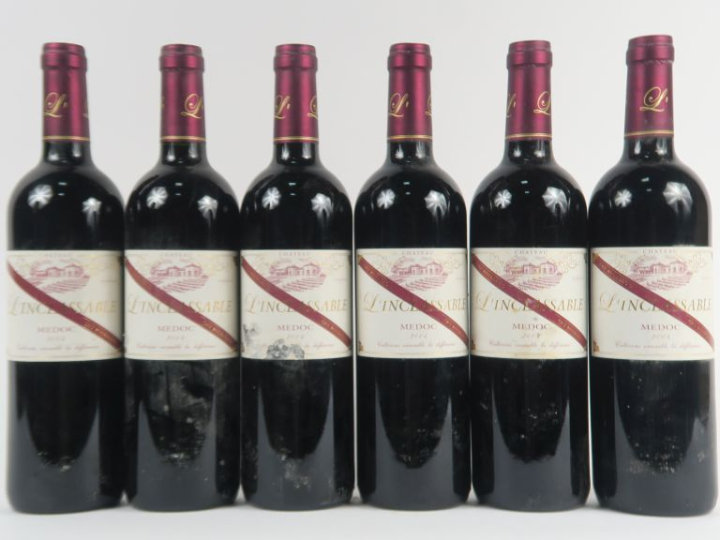 6 BOUTEILLES CHÂTEAU L'INCLASSABLE CB MEDOC - 2004