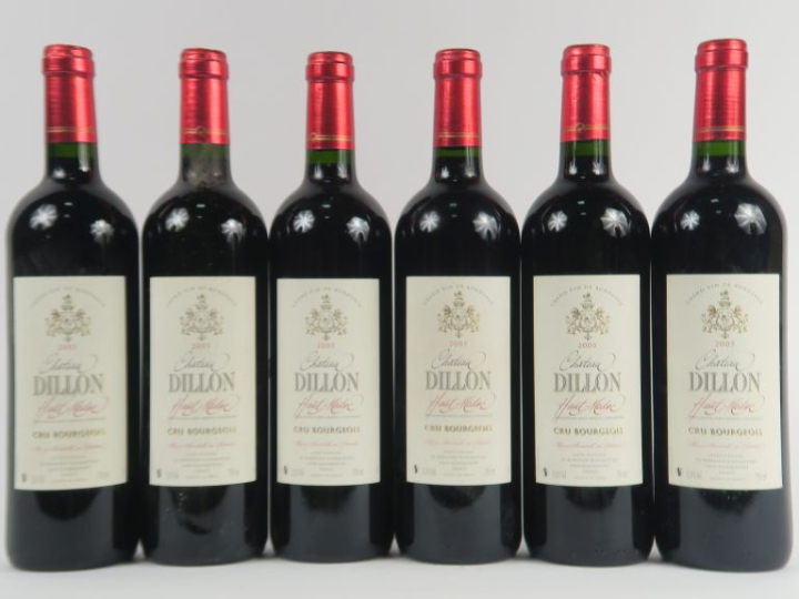 6 BOUTEILLES CHÂTEAU DILLON CB HAUT MEDOC - 2005