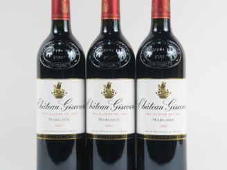 Vente aux enchères 3 BOUTEILLES CHÂTEAU GISCOURS GCC MARGAUX - 2007