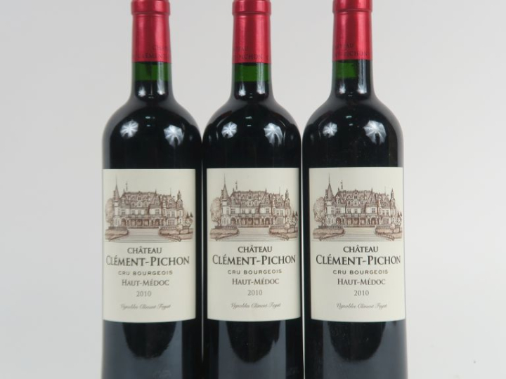 3 BOUTEILLES CHÂTEAU CLEMENT PICHON CB HAUT MEDOC - 2010