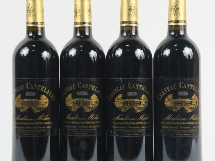 4 BOUTEILLES CHÂTEAU CANTELAUDE MOULIS - 2014