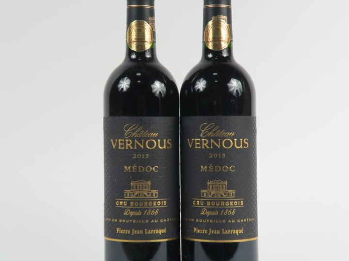2 BOUTEILLES CHÂTEAU VERNOUS CB MEDOC - 2015
