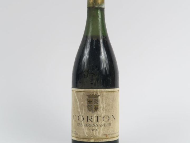 1 BOUTEILLE CORTON 'LES BRESSANDES' NICOLAS - 1964 - 5 CM/BS