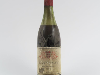 Vente aux enchères 1 BOUTEILLE SANTENAY NICOLAS - 1966 - 6 CM/BS