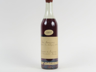 Vente aux enchères 1 BOUTEILLE BAS ARMAGNAC DOMAINE DE MAJUREAU - 1962 - MISE : 12/1989