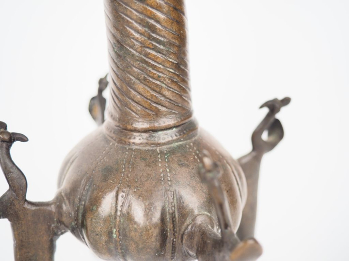 Flacon à Khôl surmadani Kajal. Inde XIXème siècle. H. 15,5 cm.