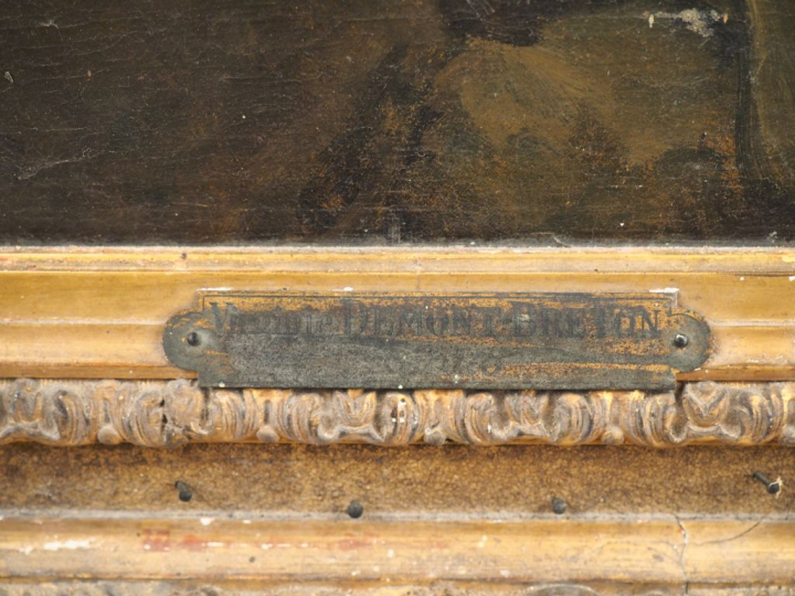 Virginie DEMONT-BRETON « Jeune fille dans la prairie »  Huile sur toil