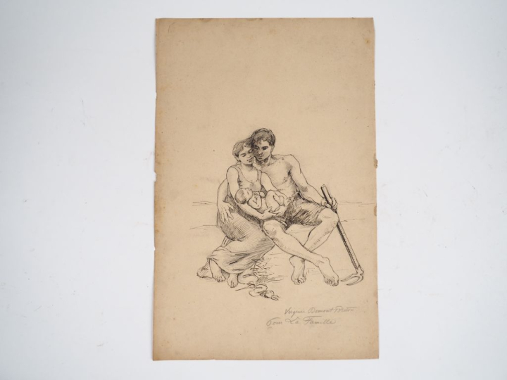 Virginie DEMONT-BRETON. "Etude, pour la famille, couple avec enfant". 