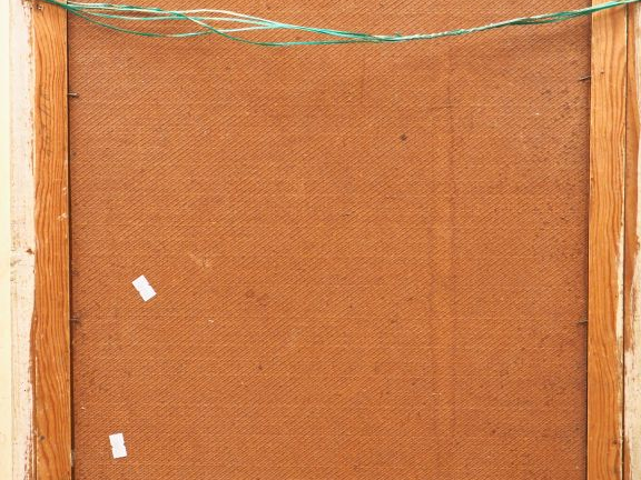 L. BERGES.  "nature morte" Huile sur isorel, signée en bas à droite. D