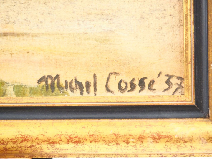 Michel COSSE.  "L'ile d'Yeu".  Huile sur toile, signée en bas à droite