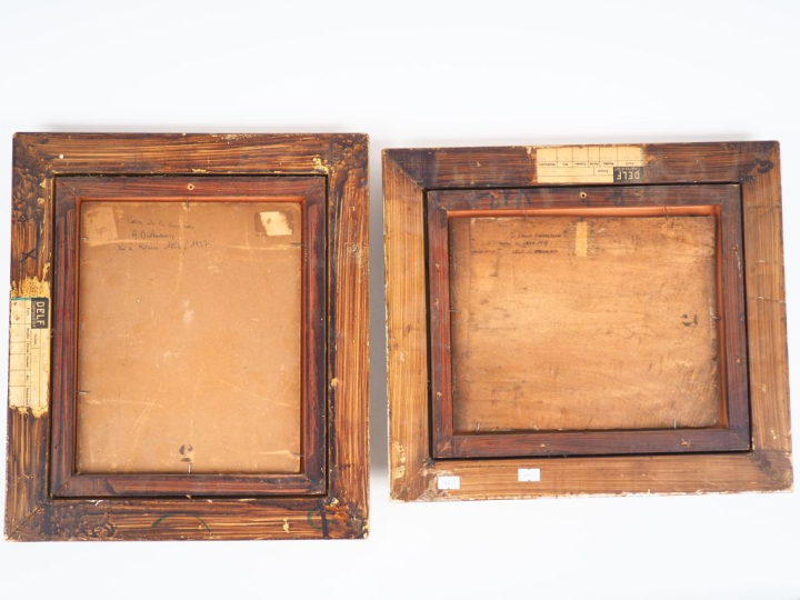 A. DUBUISSON.  "Paris, place de la Concorde"."Paris, le chevet de notr