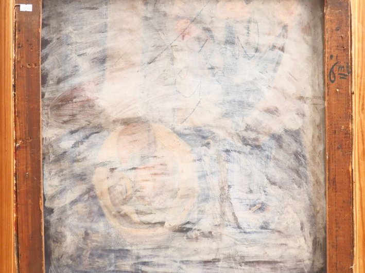 ISSAIEV.  "nature morte à luth" Huile sur toile, signée en bas à droit