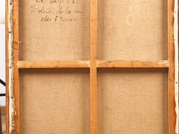 SEGUELA.  "le soleil" Huile sur toile, signée en bas à droite et datée