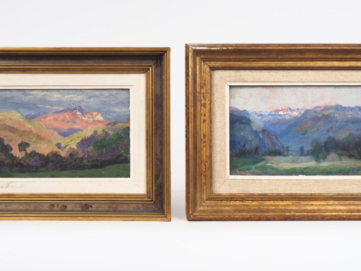 YARZ. "Vue de Garin" et "les pyrénées depuis St Bertrand de Comminges"
