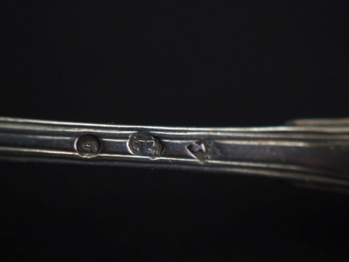 Paire de salerons Restauration en argent 950, poinçon Vieillard, à déc