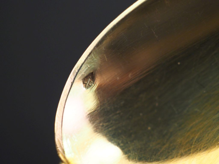 Suite de onze petites cuillères en vermeil 925, poinçon Minerve, modèl