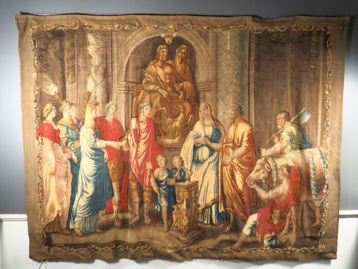 Tapisserie de la Manufacture royale d’Aubusson. "Le Mariage de Constan