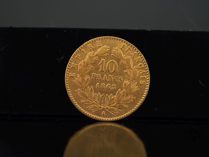 Pièce de 10 Francs or, 1863-A. FRAIS ACHETEURS 10% HT.   