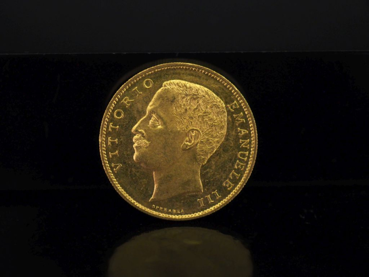 Pièce de 20 Lire or, Vittorio Emanuele III, 1905. FRAIS ACHETEURS 10% 