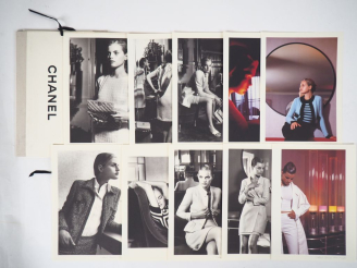 Vente aux enchères CHANEL, Boutique Porte-folio comprenant 25 planches photographiés par 