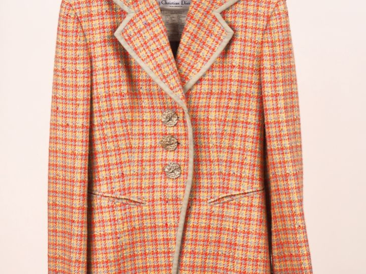 Christian DIOR, Boutique Ensemble de tailleur veste et jupe.  Veste en