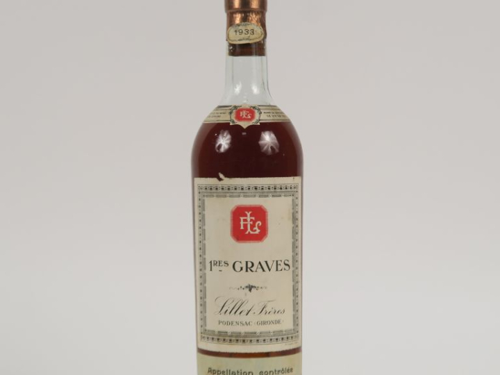 1 BOUTEILLE LILLET 1eres GRAVES - 1933 - LB
