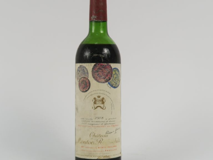 1 BOUTEILLE CHÂTEAU MOUTON ROTHSCHILD 1er GCC PAUILLAC - 1978 - MEP-BE