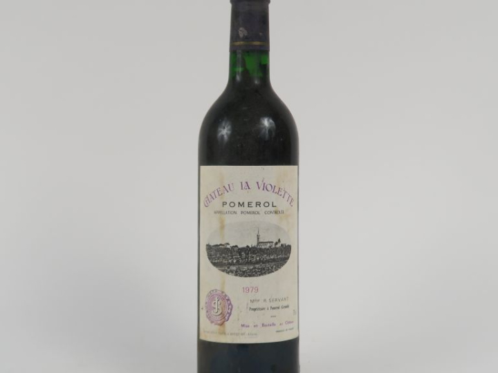 1 BOUTEILLE CHÂTEAU LA VIOLETTE POMEROL - 1979 - BG/BS