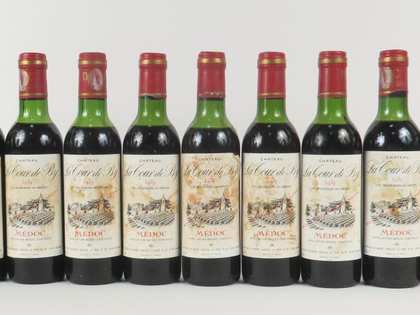 11 BOUTEILLES (37,5 CL) CHÂTEAU LA TOUR DE BY CB MEDOC - 1979 - BG à M