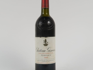 Vente aux enchères 1 BOUTEILLE CHÂTEAU GISCOURS GCC MARGAUX - 1982 - LB-HEP