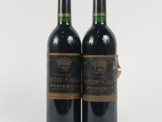 Vente aux enchères 2 BOUTEILLES CHÂTEAU CERTAN GIRAUD POMEROL - 1985 - BG/1 EA