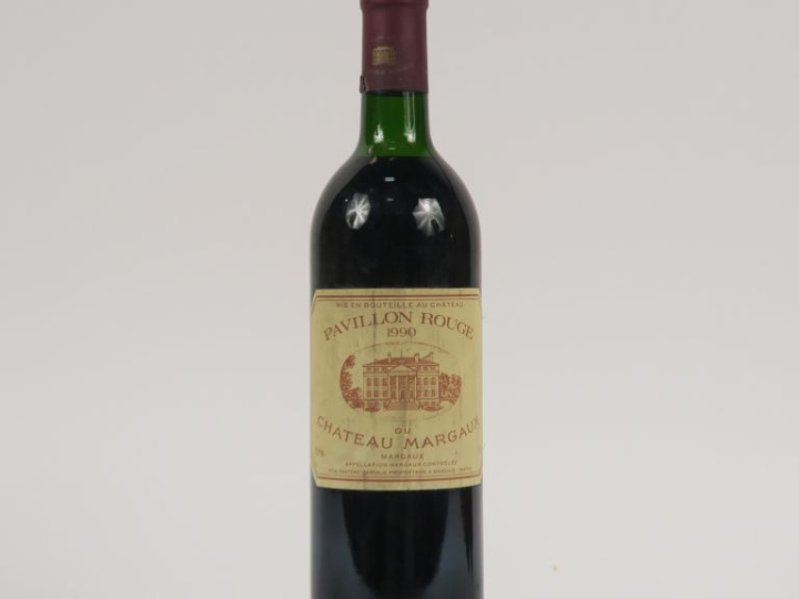 1 BOUTEILLE PAVILLON ROUGE DU CHÂTEAU MARGAUX - 1990 - LB/ELS