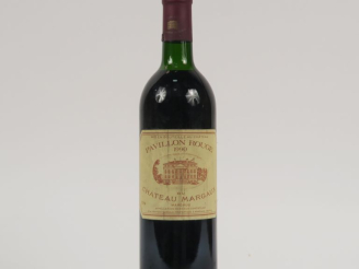 Vente aux enchères 1 BOUTEILLE PAVILLON ROUGE DU CHÂTEAU MARGAUX - 1990 - LB/ELS
