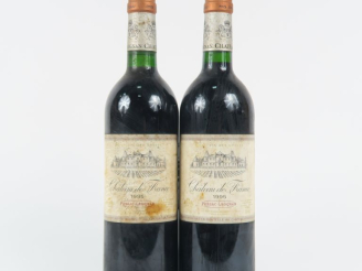 Vente aux enchères 2 BOUTEILLES CHÂTEAU DE France GRAVES - 1995 - ET