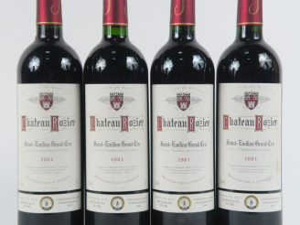 Vente aux enchères 4 BOUTEILLES CHÂTEAU ROZIER GC ST EMILION - 2001
