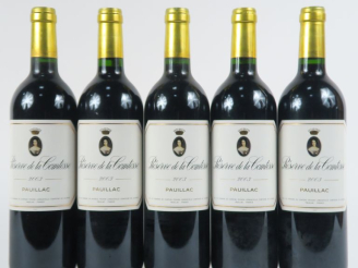 Vente aux enchères 5 BOUTEILLES RESERVE DE LA COMTESSE PAUILLAC - 2003 - CBO