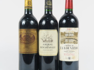 Vente aux enchères 3 BOUTEILLES : 1 CHÂTEAU BATAILLEY GCC PAUILLAC 2002 - 1 CHÂTEAU LA LO