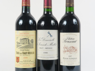 Vente aux enchères 3 BOUTEILLES : LA DEMOISELLE DE SOCIANDO MALLET HAUT MEDOC 1998 - 1 CH